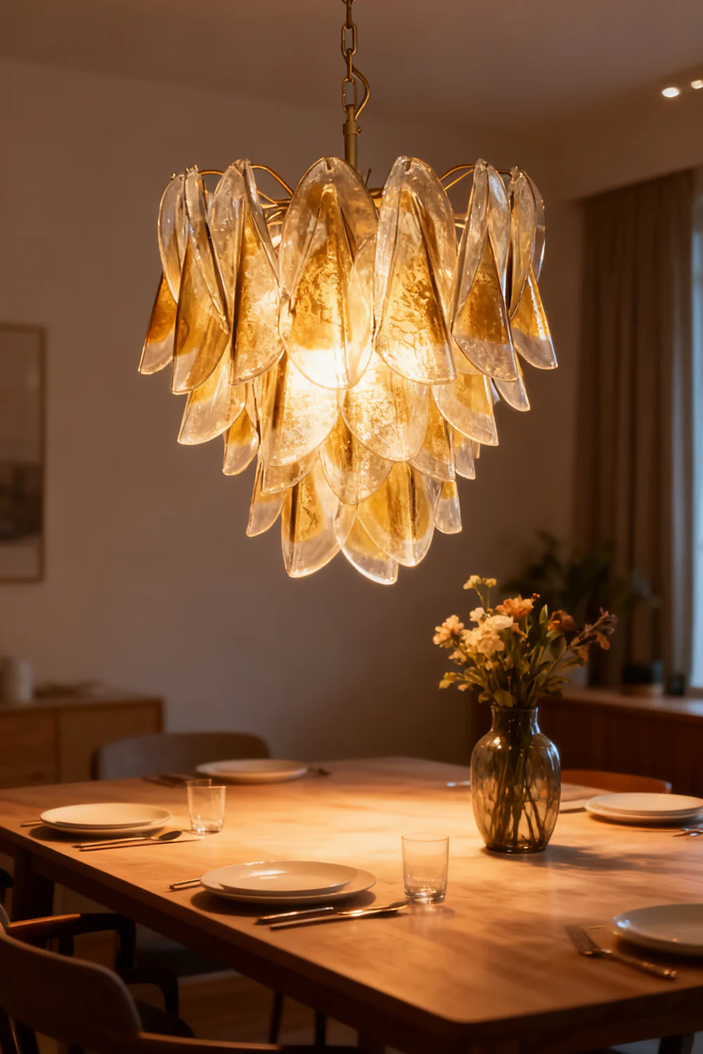 Art Amber  Glass Swallows  Chandelier - Image 7