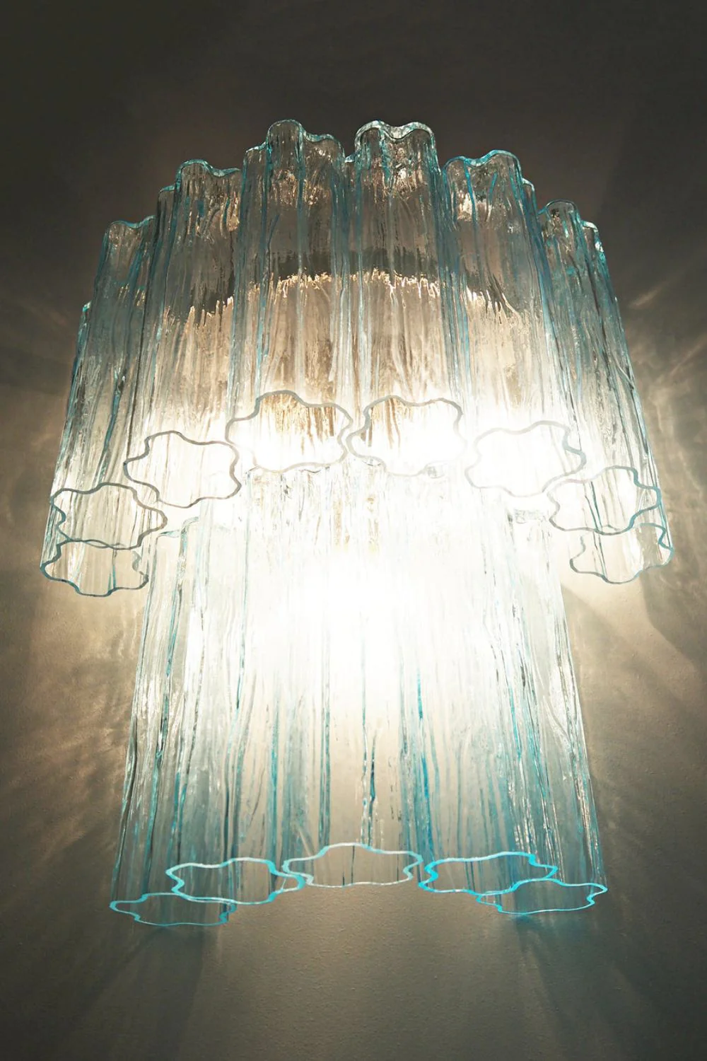 Art Blue Glass Wall Lamp– Tube Design - Image 11