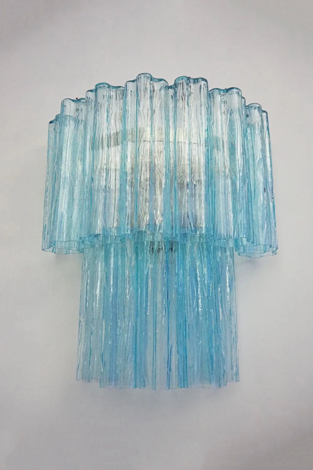 Art Blue Glass Wall Lamp– Tube Design - Image 12