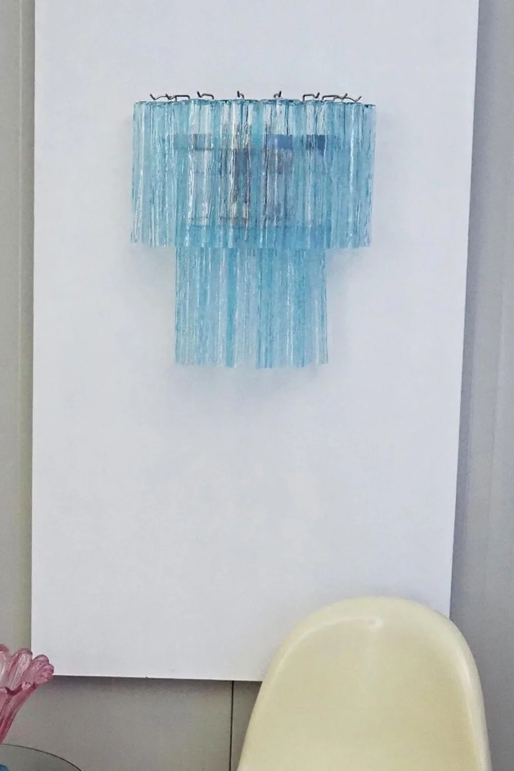 Art Blue Glass Wall Lamp– Tube Design - Image 4