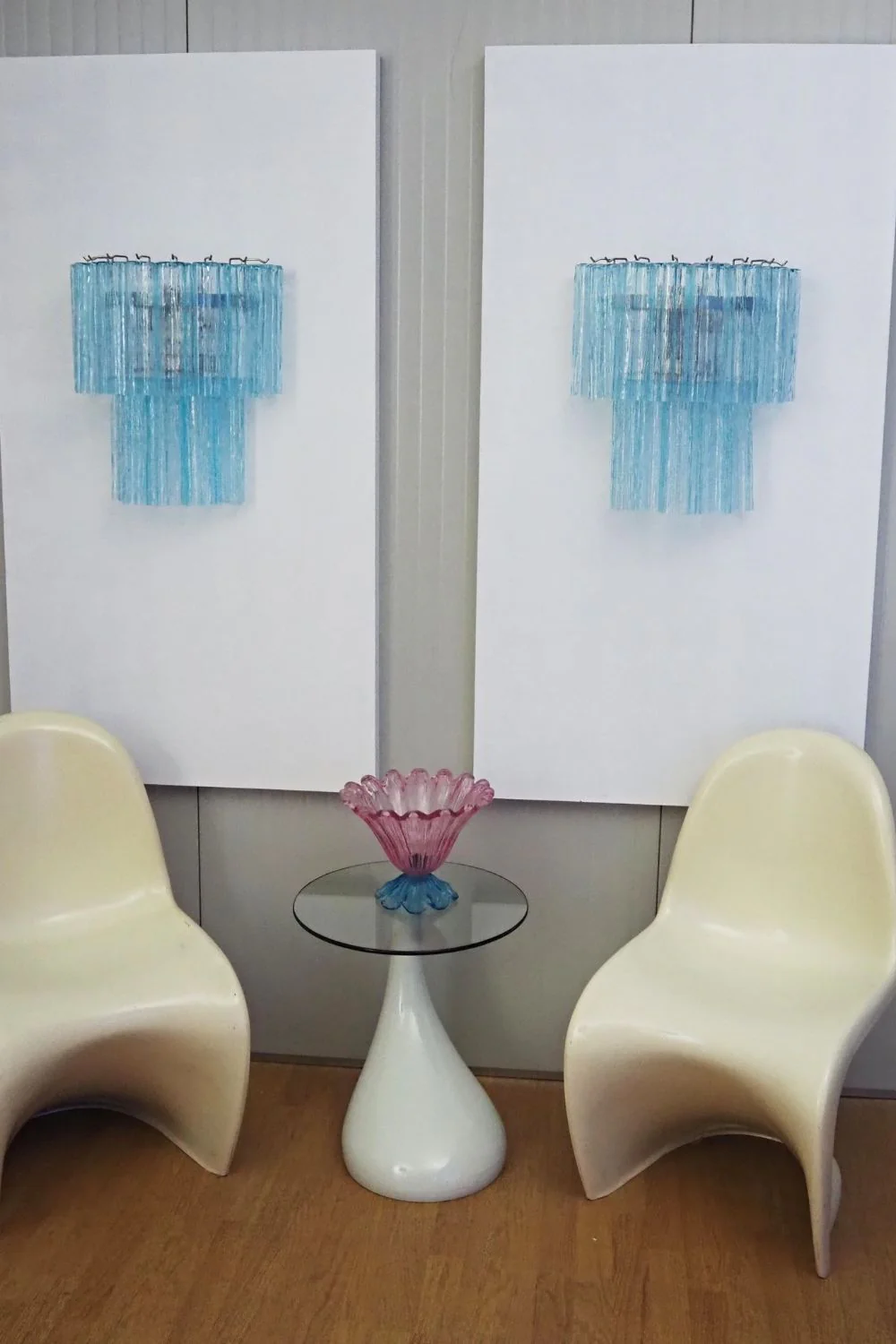 Art Blue Glass Wall Lamp– Tube Design - Image 7
