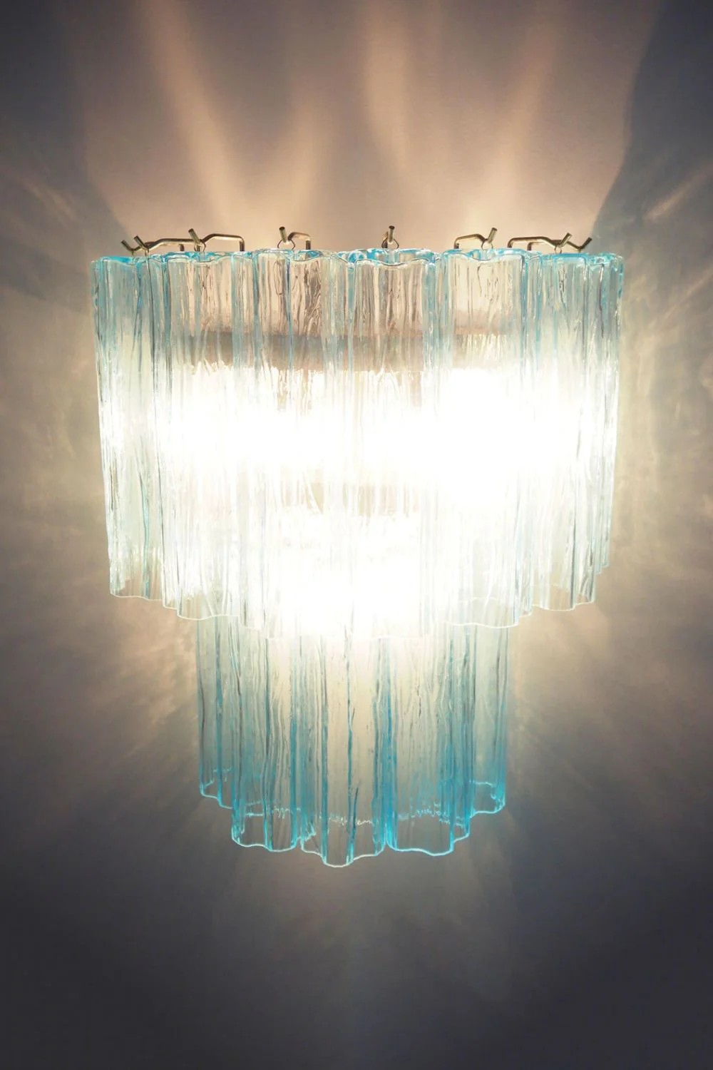 Art Blue Glass Wall Lamp– Tube Design - Image 8
