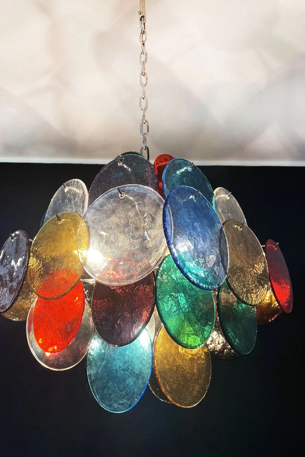 Art Glass Disc Pendant Light - Image 10
