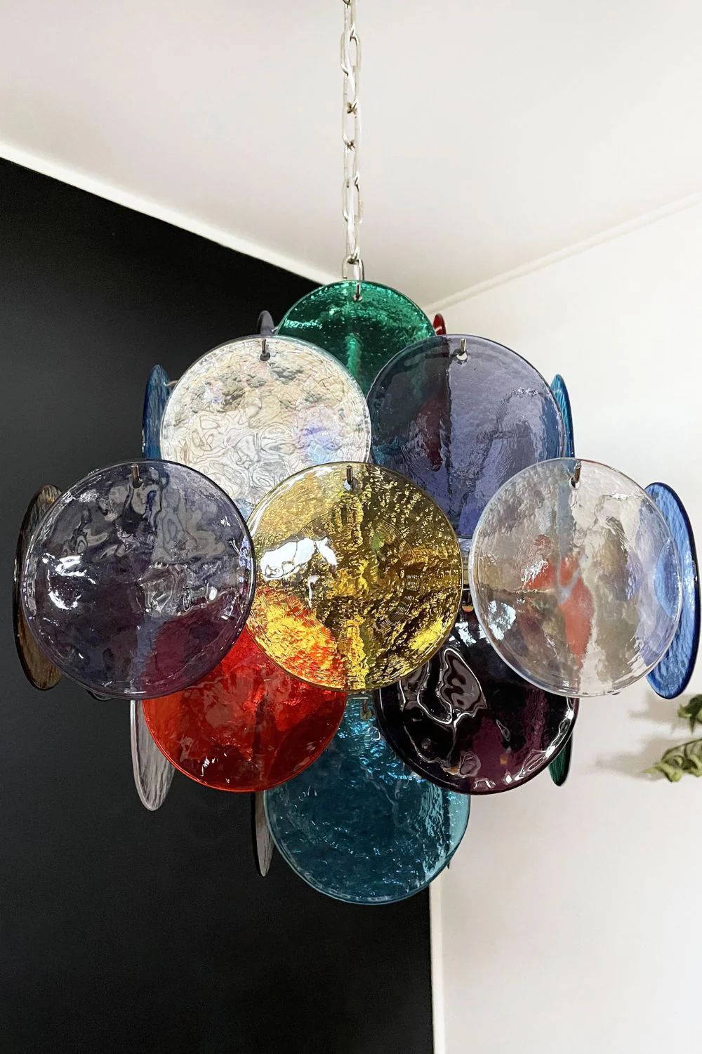 Art Glass Disc Pendant Light - Image 12