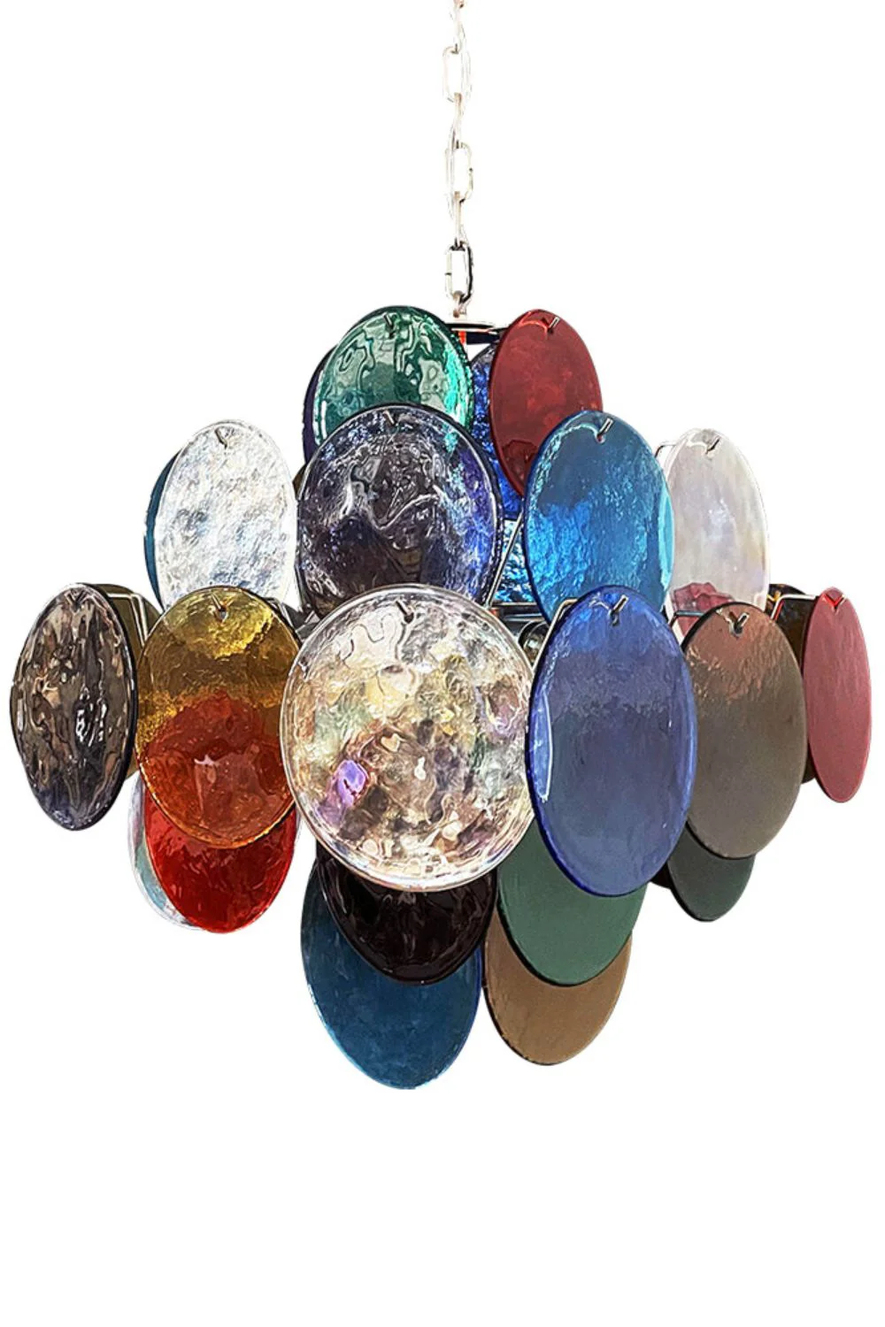 Art Glass Disc Pendant Light - Image 17