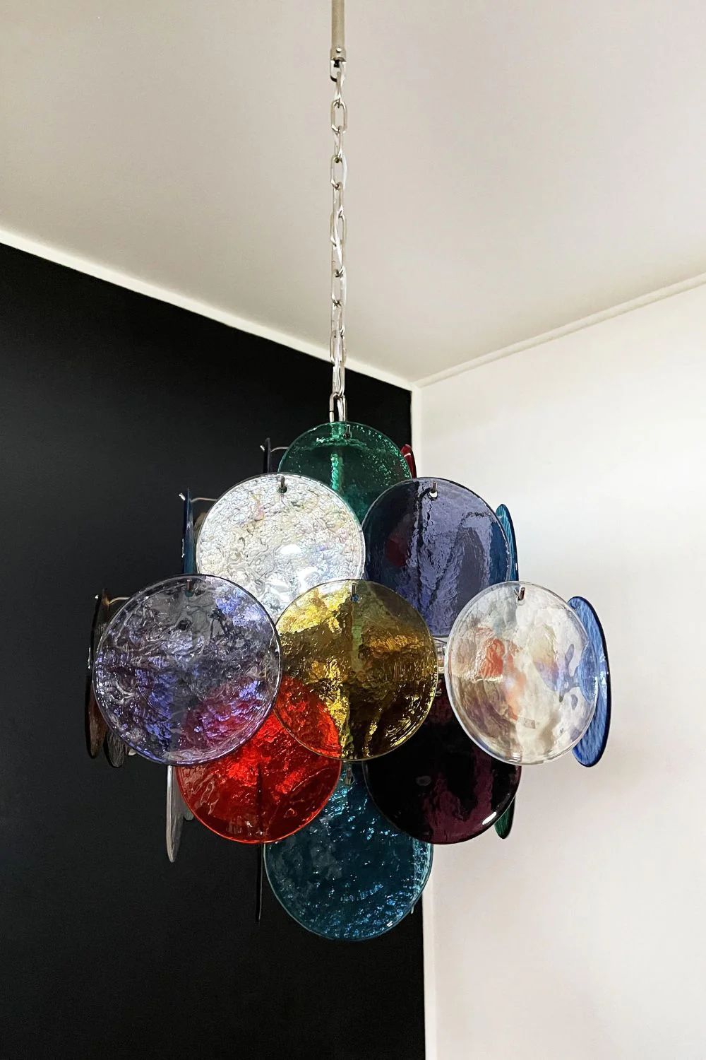 Art Glass Disc Pendant Light - Image 8