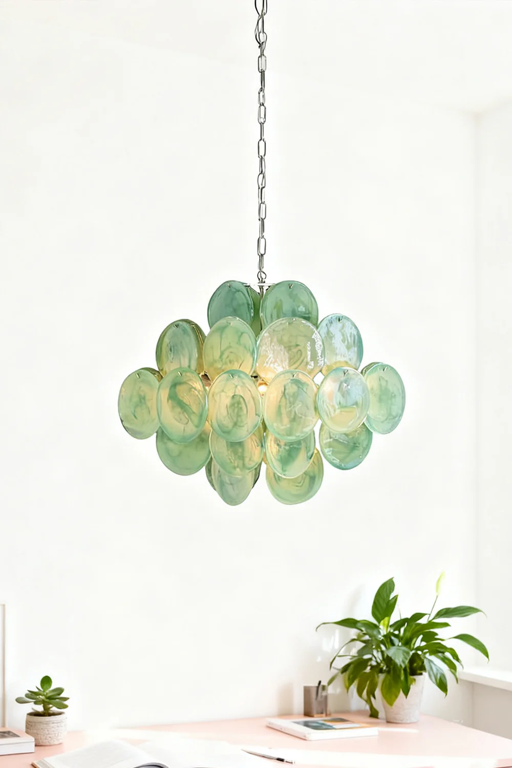 Art Green Disks Chandelier - Image 11