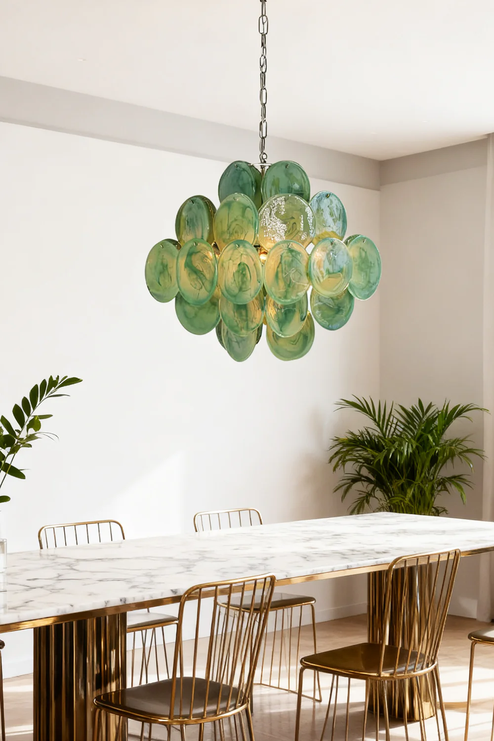Art Green Disks Chandelier - Image 2