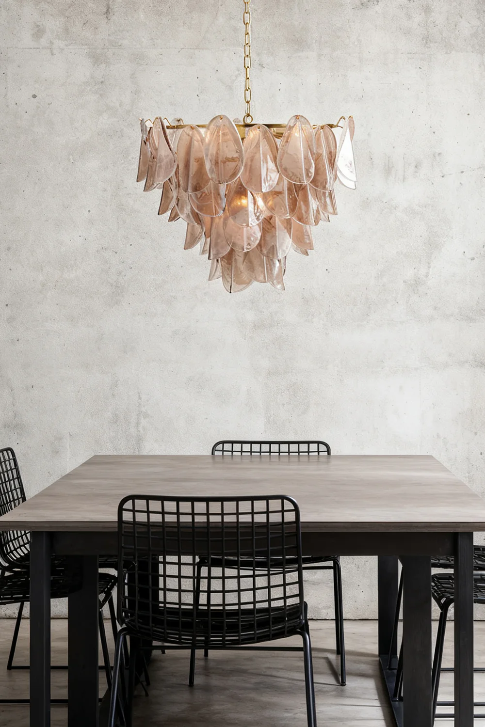 Art Magnolia Smoke Glass Chandelier - Image 12