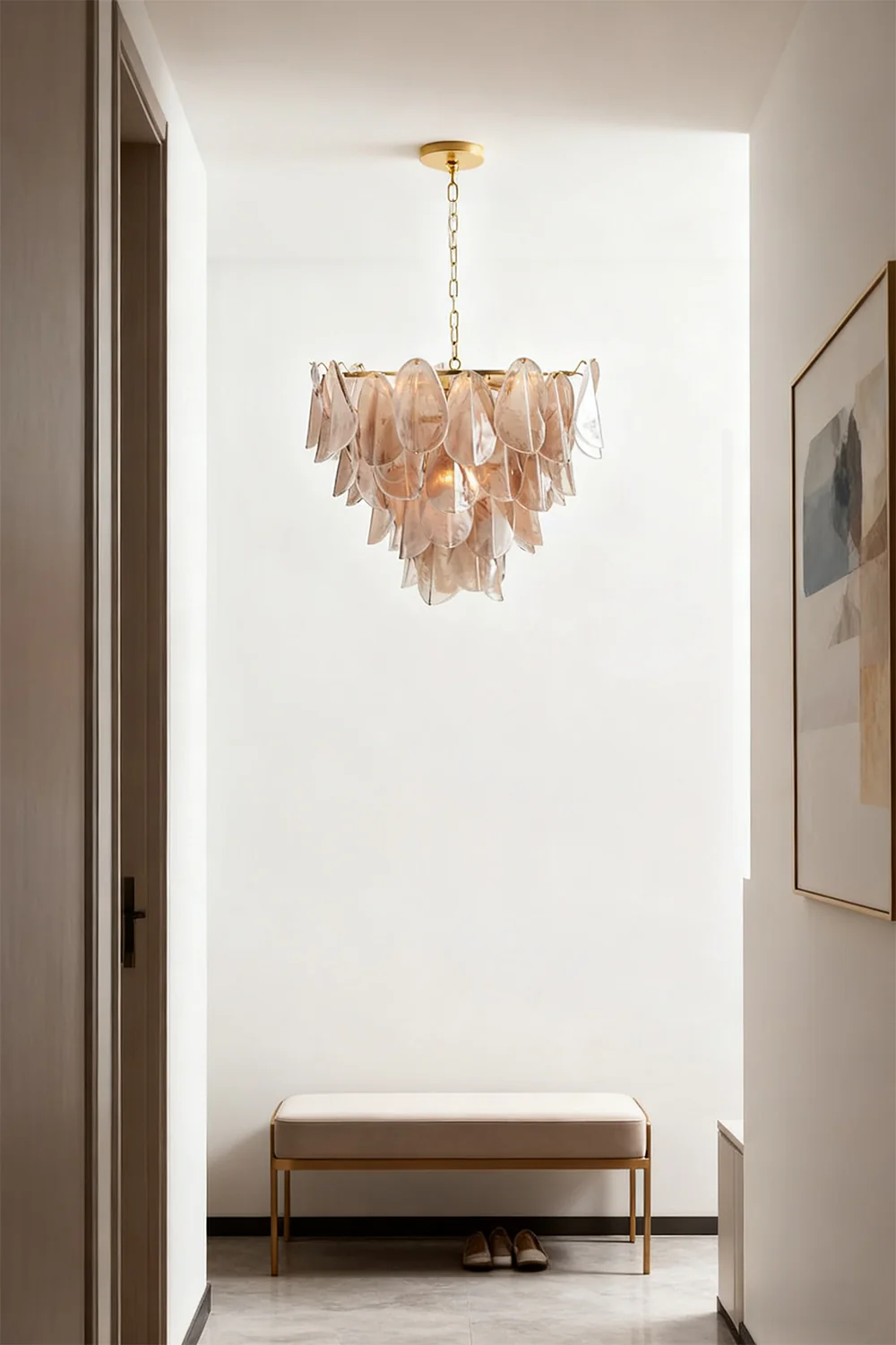 Art Magnolia Smoke Glass Chandelier - Image 13