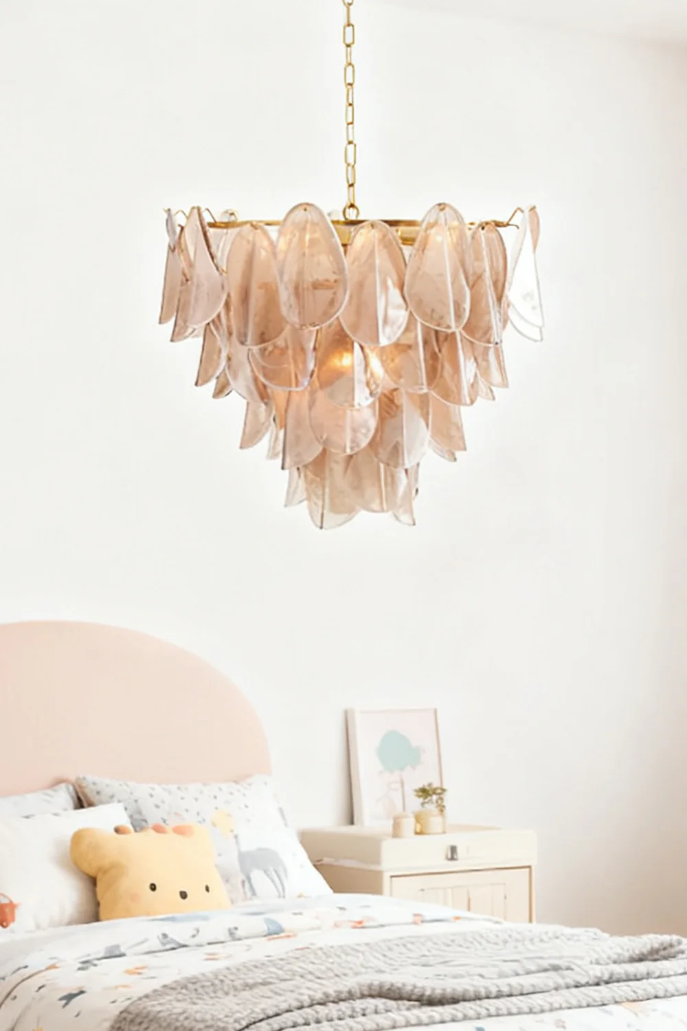 Art Magnolia Smoke Glass Chandelier - Image 4