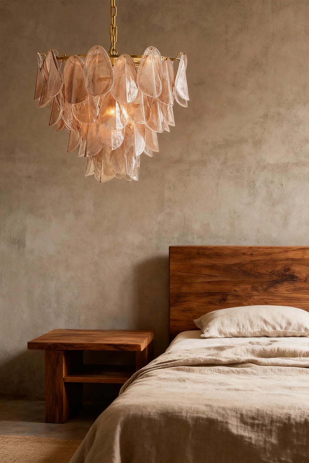 Art Magnolia Smoke Glass Chandelier - Image 7