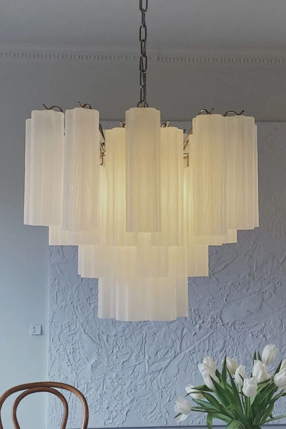 Art Opal Tube  Chandelier - 36 tubes - Image 5