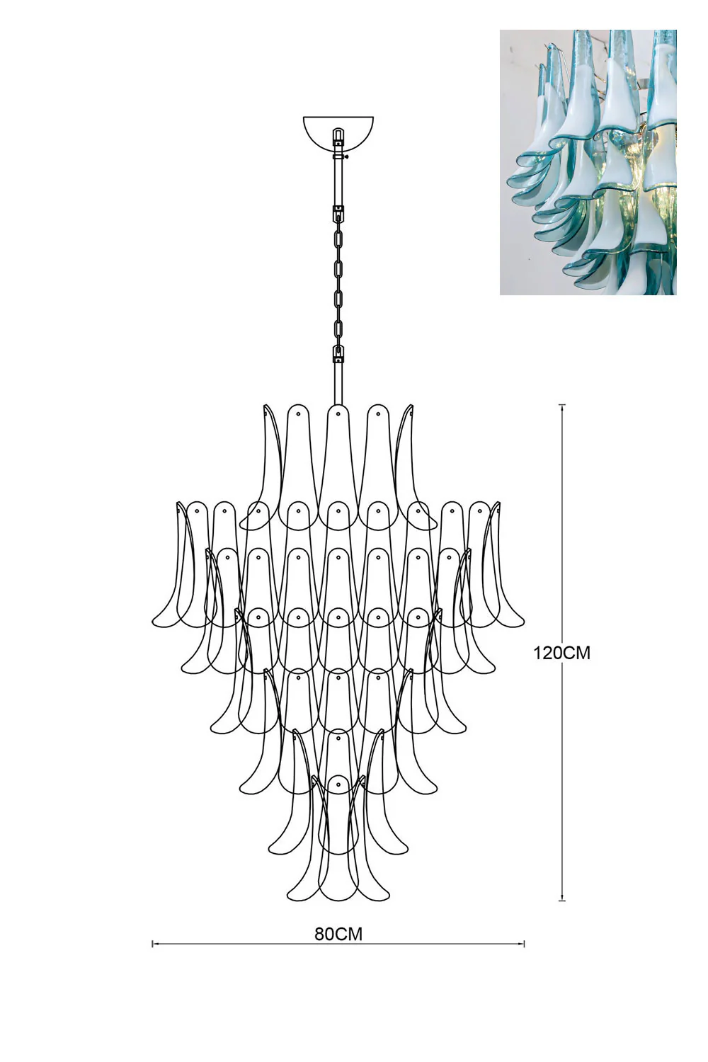 Art Petals Chandelier - Image 104