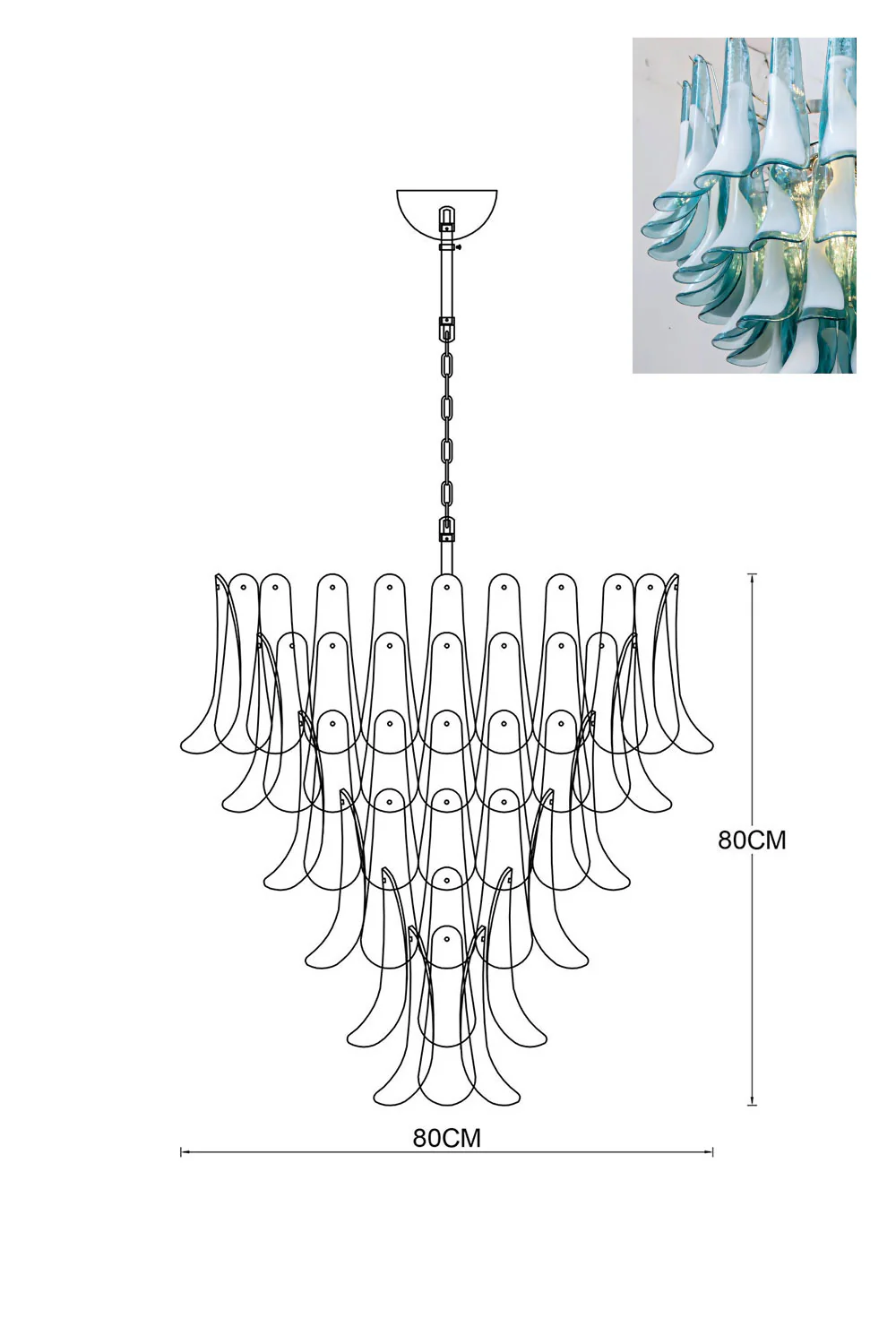 Art Petals Chandelier - Image 107