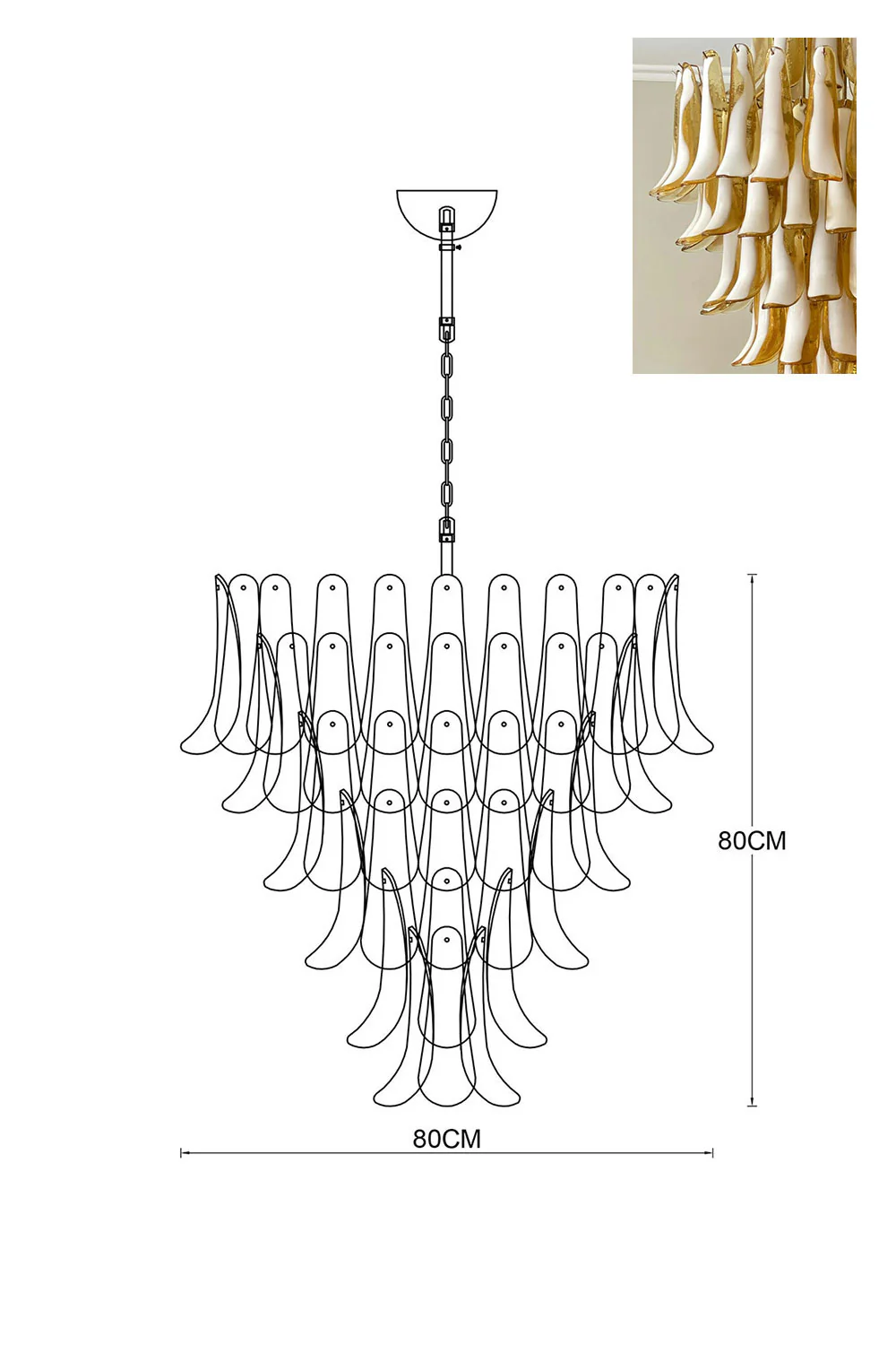 Art Petals Chandelier - Image 108