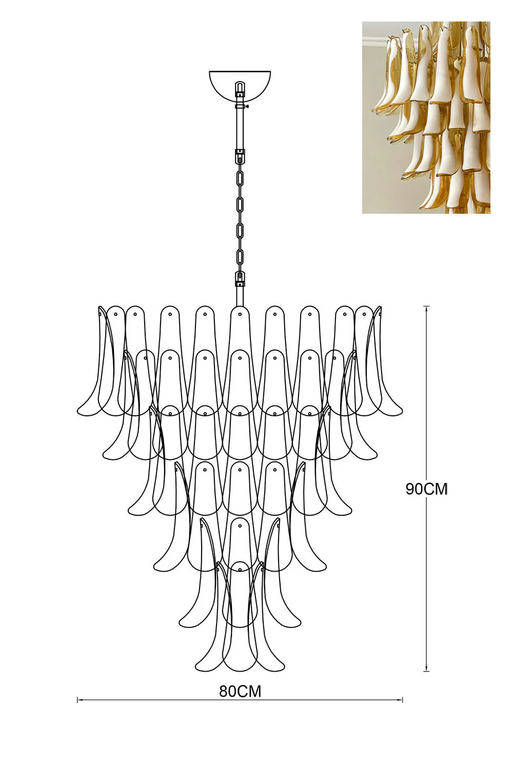 Art Petals Chandelier - Image 111