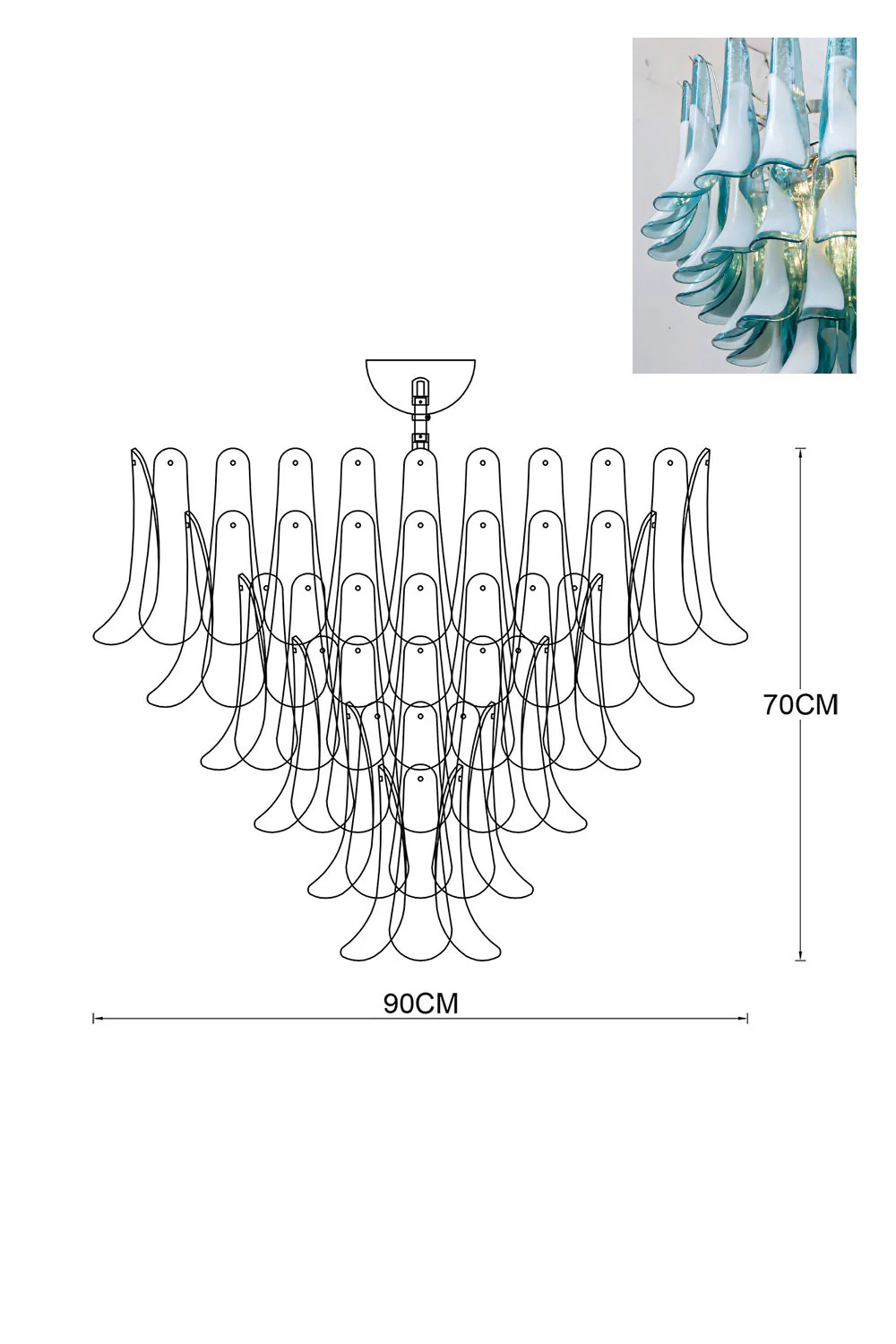Art Petals Chandelier - Image 113