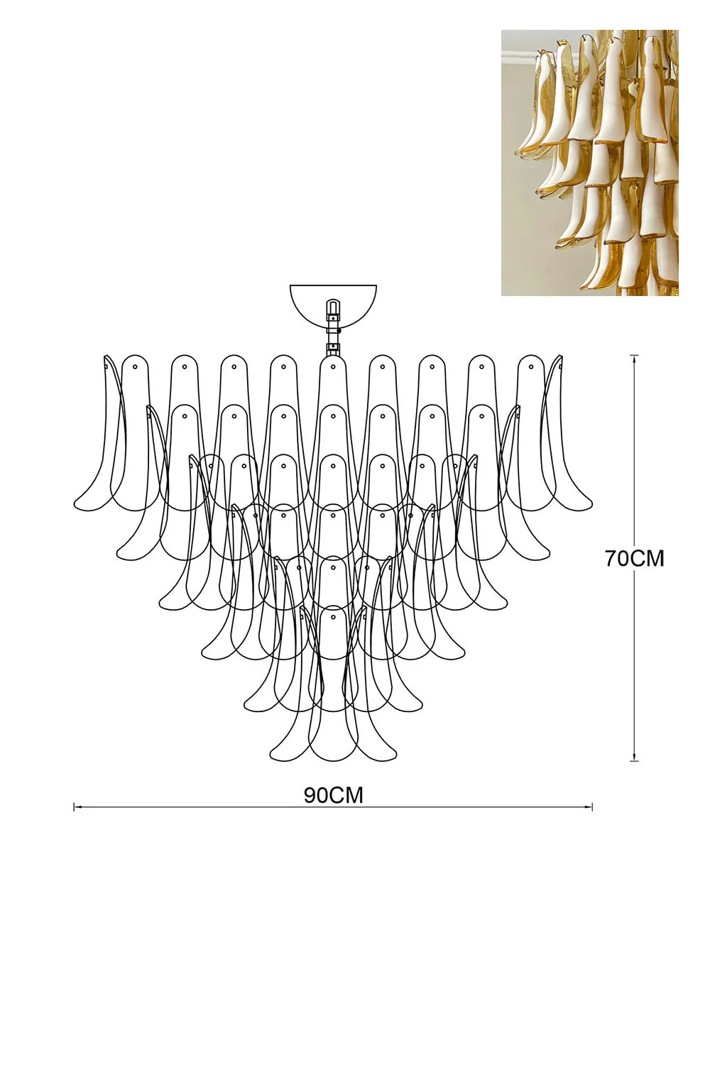 Art Petals Chandelier - Image 114