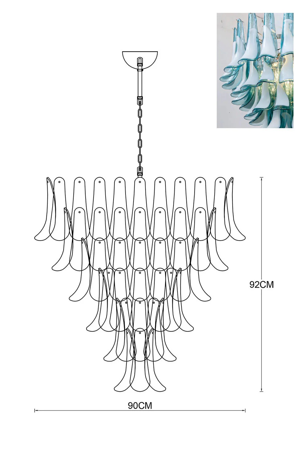 Art Petals Chandelier - Image 116