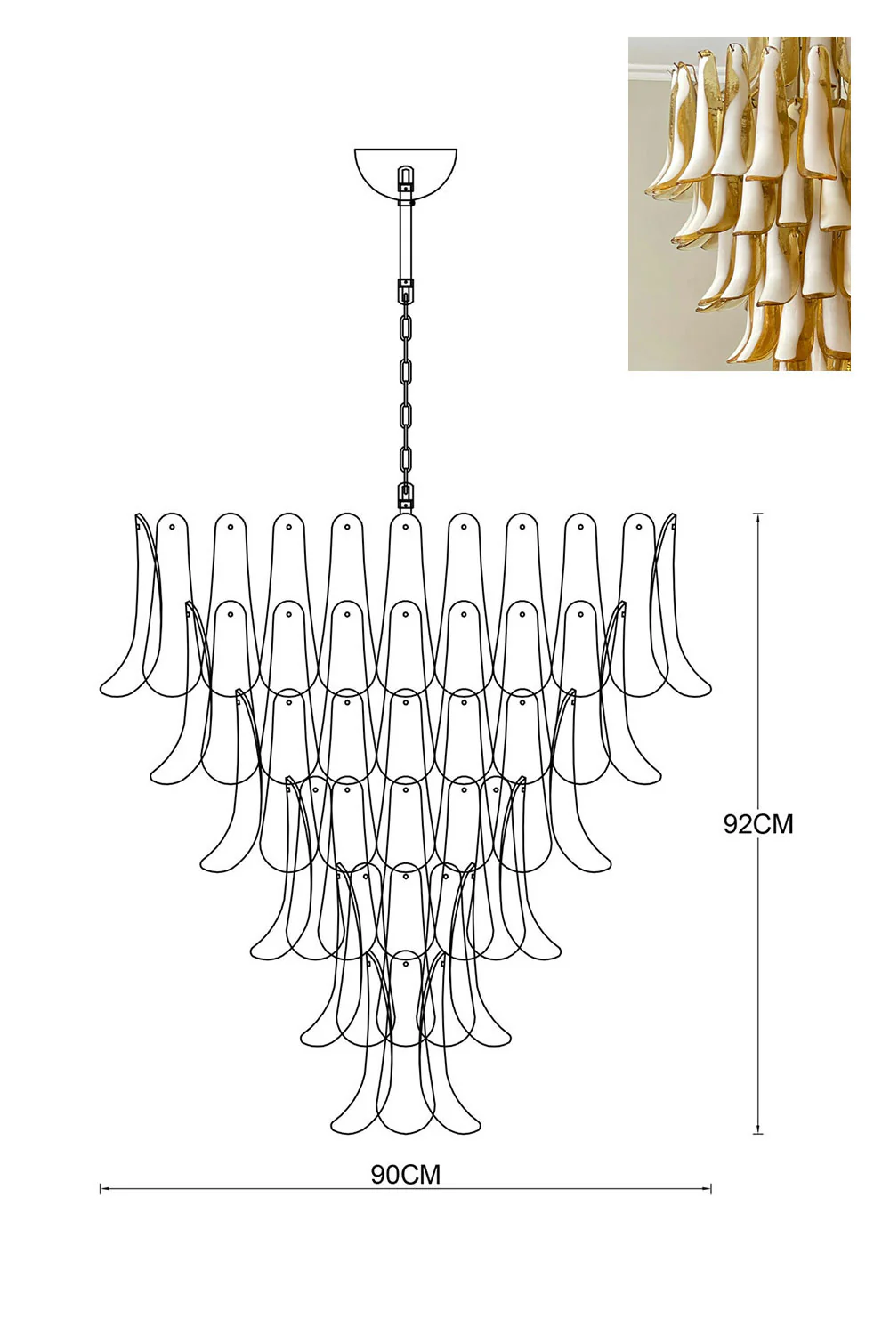 Art Petals Chandelier - Image 117