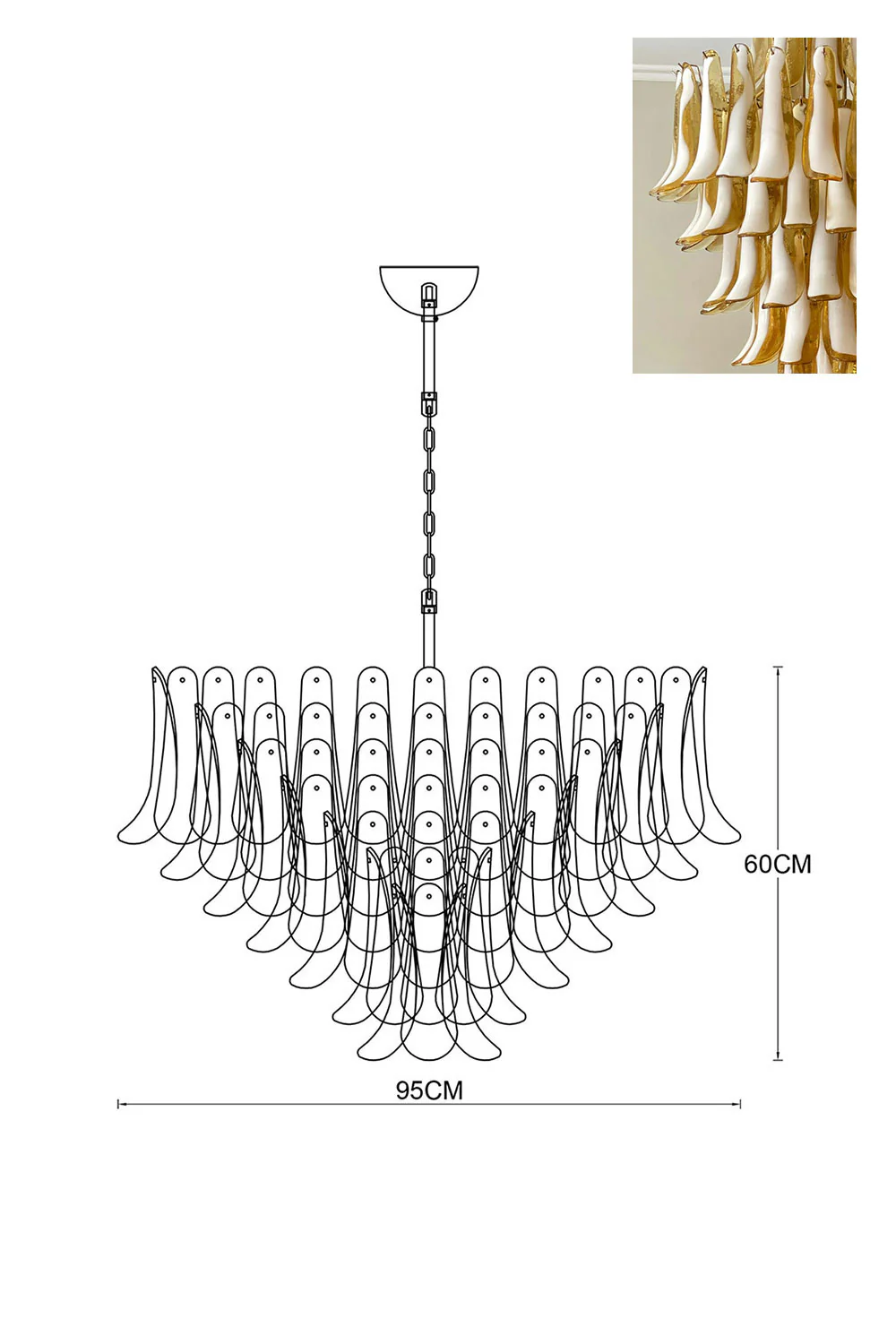 Art Petals Chandelier - Image 120