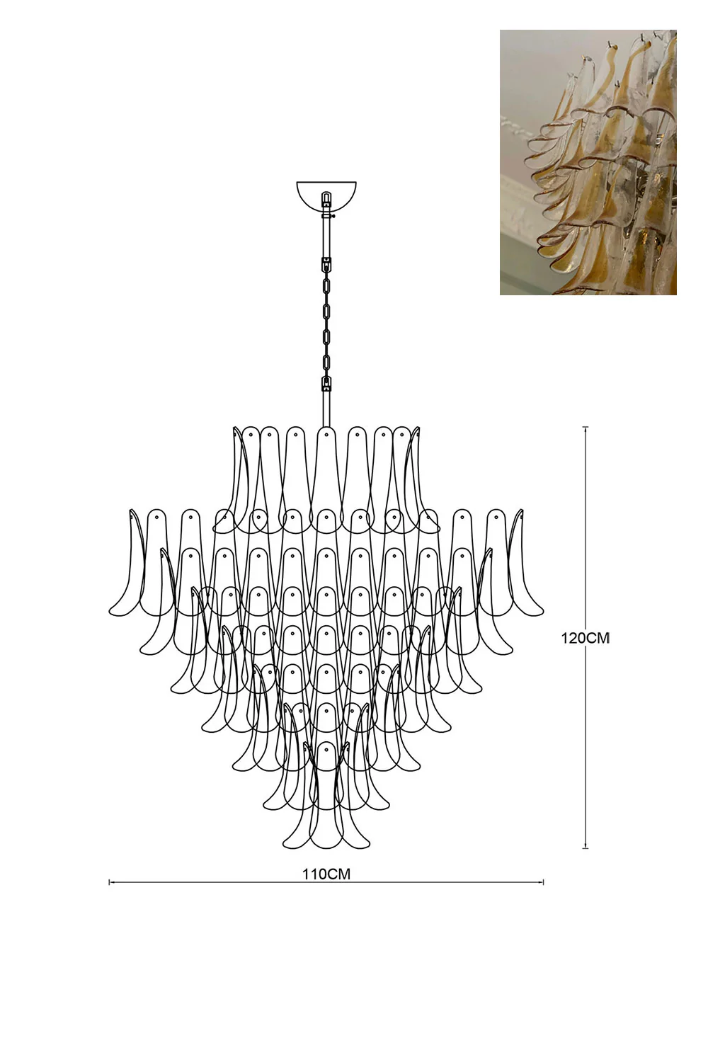 Art Petals Chandelier - Image 43