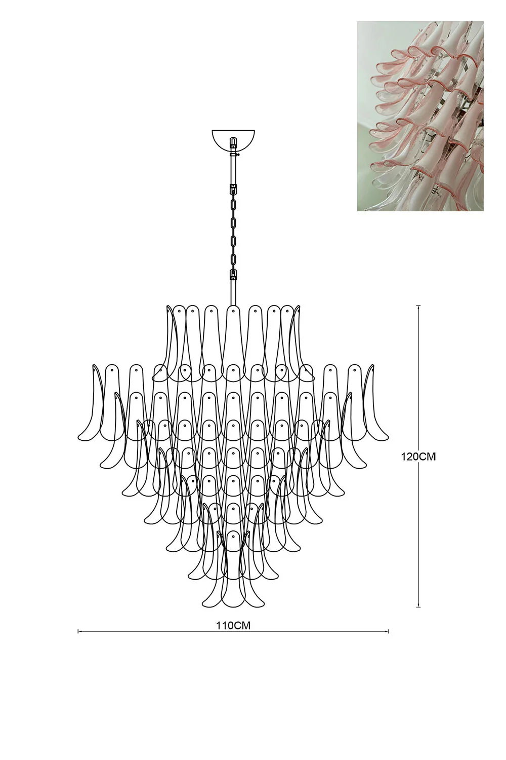 Art Petals Chandelier - Image 44