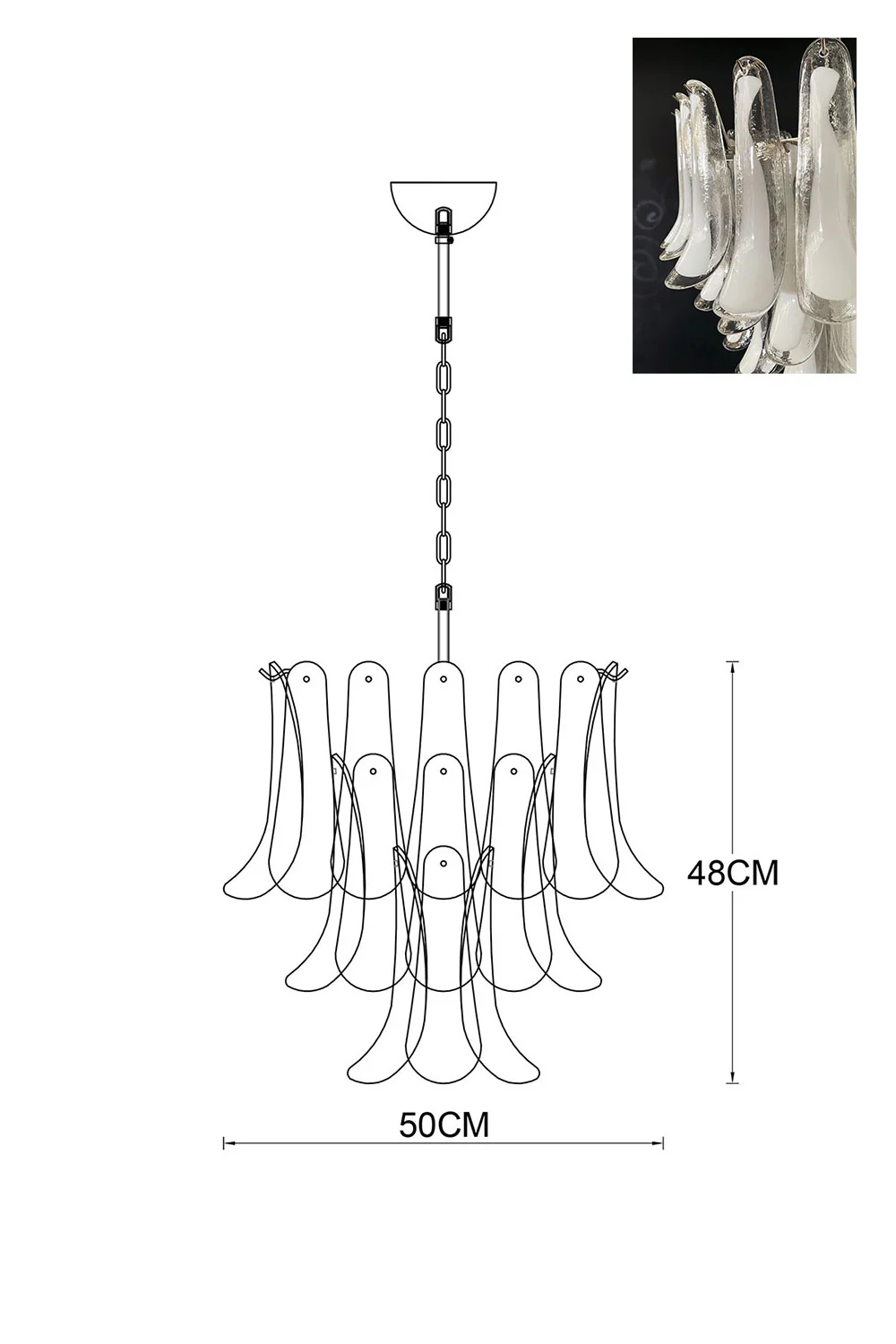 Art Petals Chandelier - Image 48