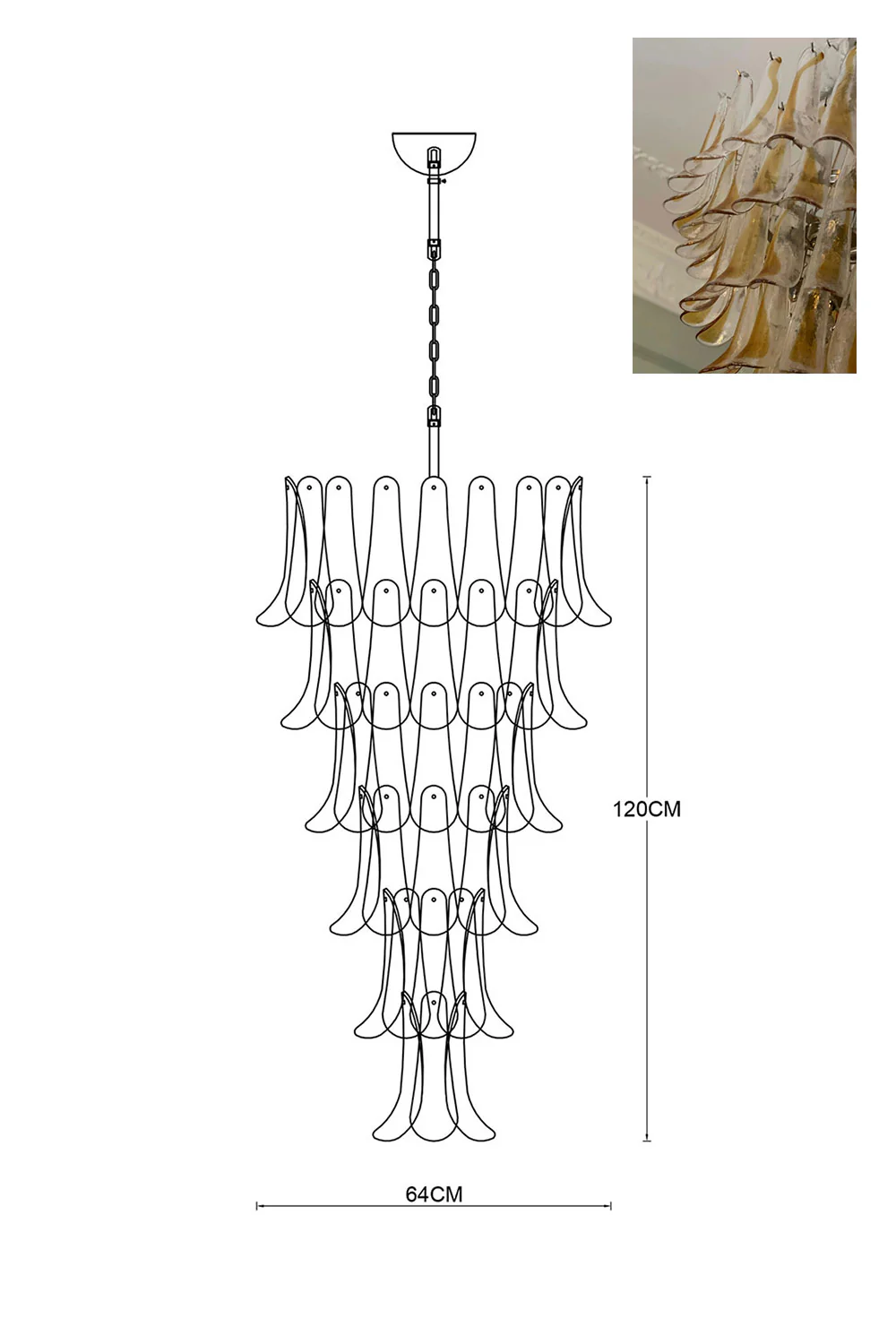 Art Petals Chandelier - Image 52