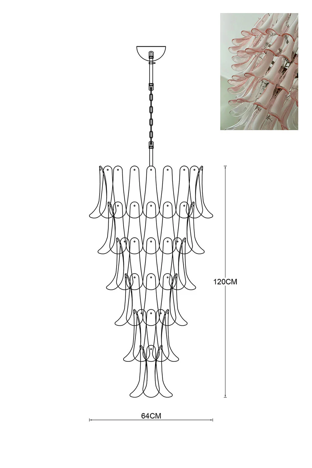 Art Petals Chandelier - Image 53