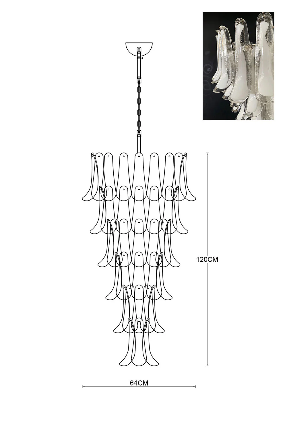 Art Petals Chandelier - Image 54