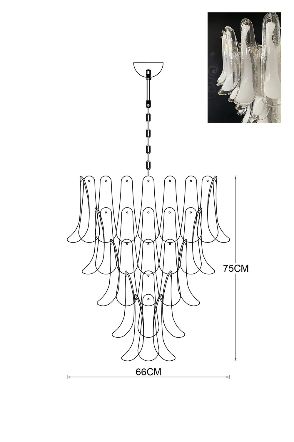 Art Petals Chandelier - Image 60