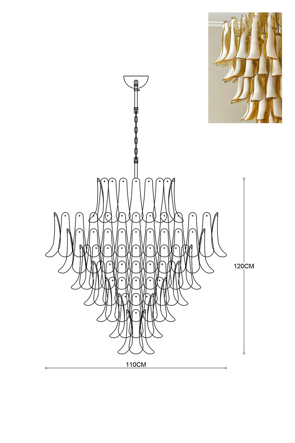Art Petals Chandelier - Image 84