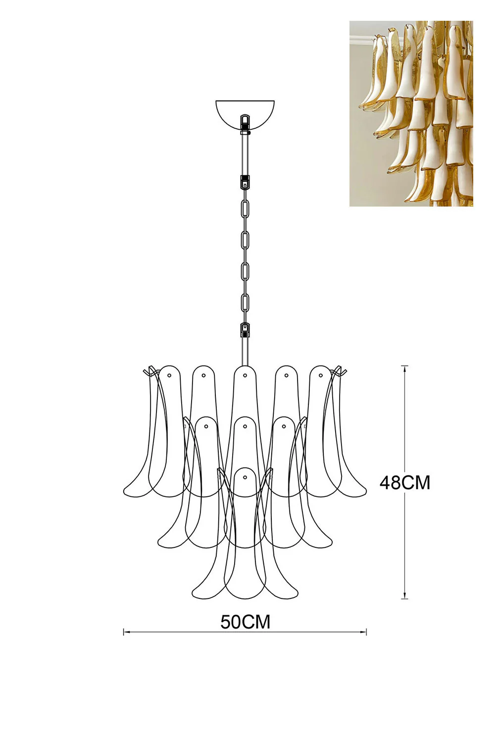 Art Petals Chandelier - Image 87