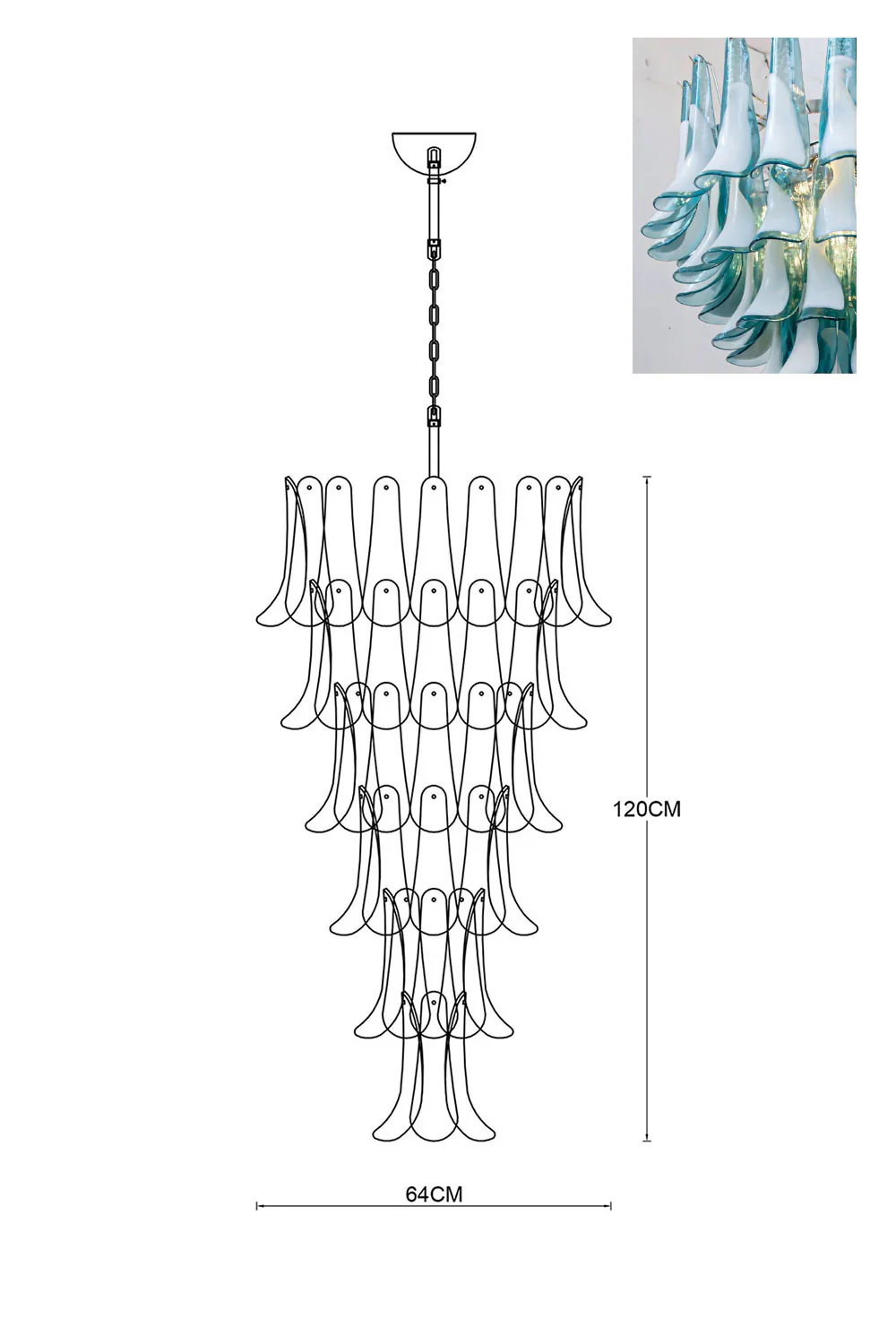 Art Petals Chandelier - Image 92