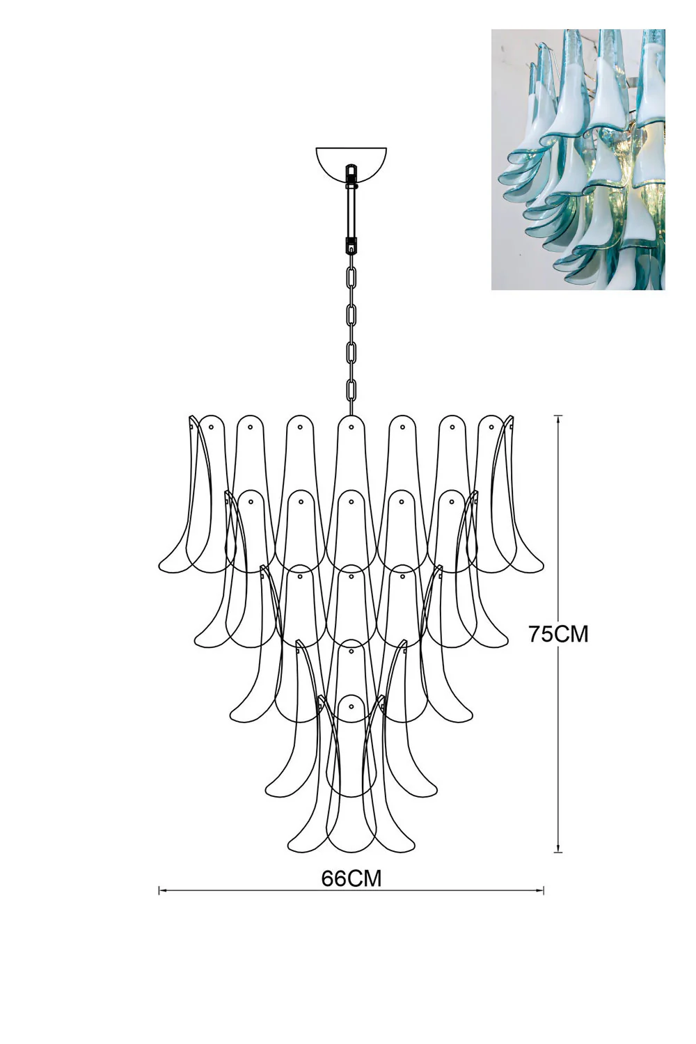 Art Petals Chandelier - Image 98
