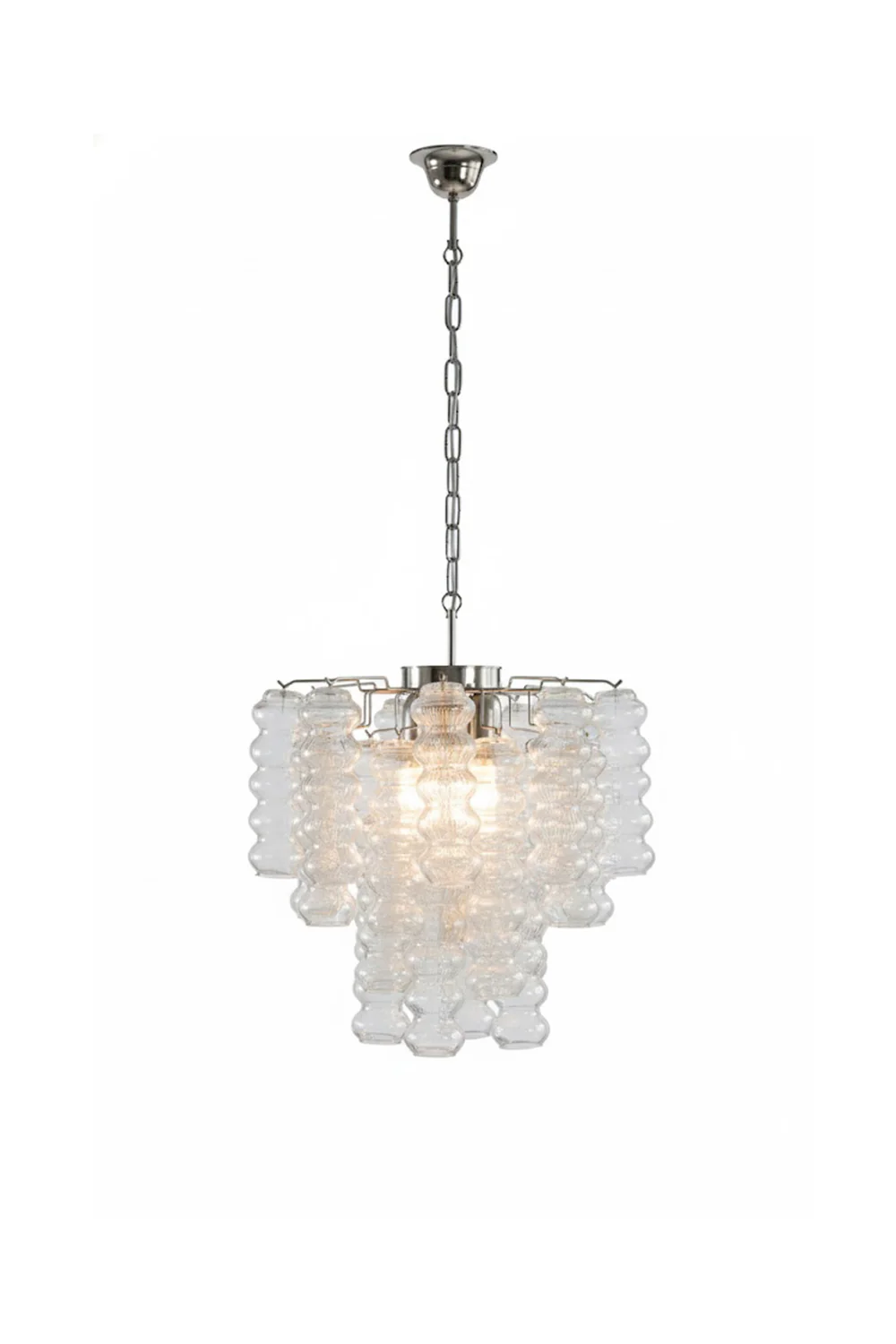 Art Ripple Glass Tube Chandelier