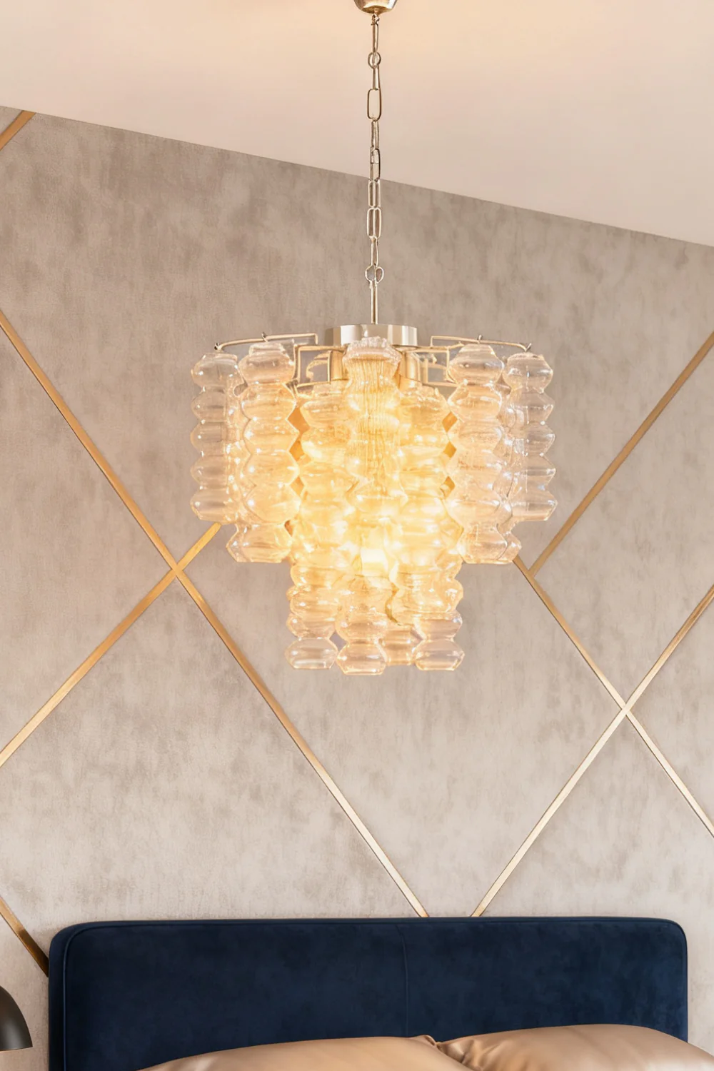 Art Ripple Glass Tube Chandelier - Image 10