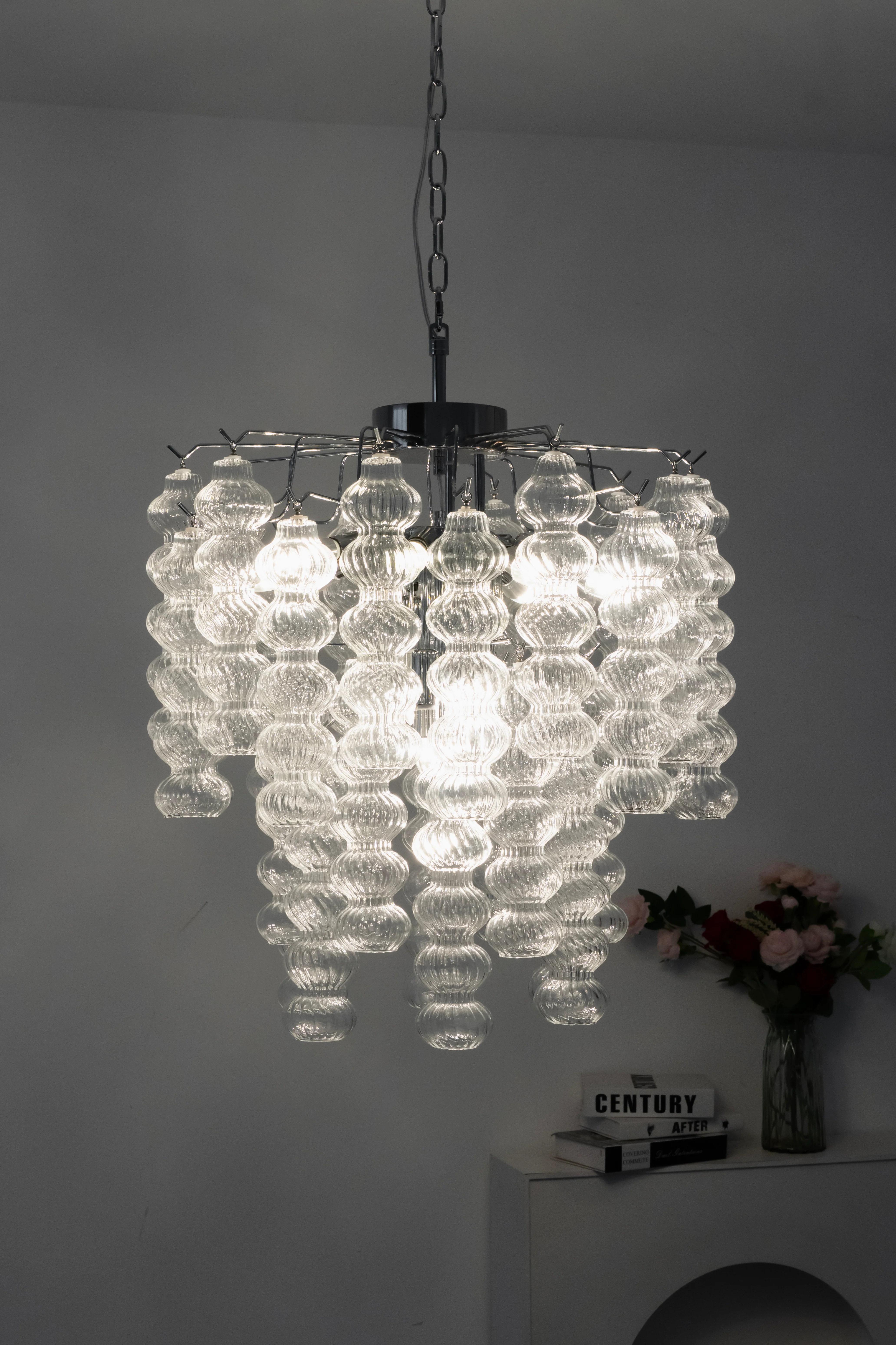 Art Ripple Glass Tube Chandelier - Image 12