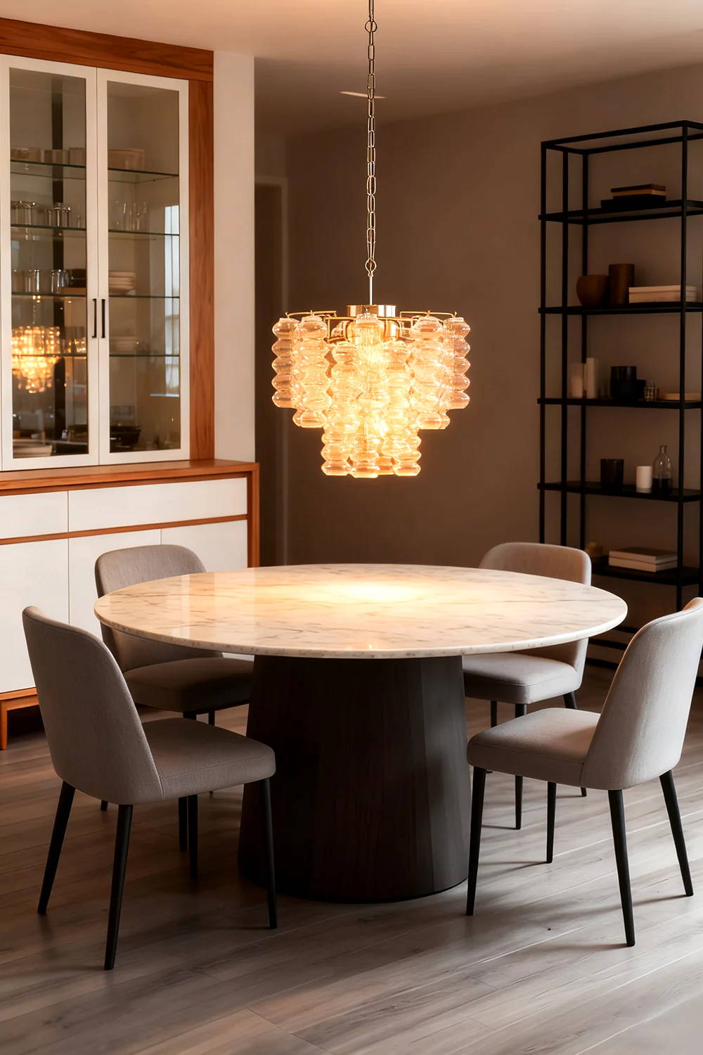 Art Ripple Glass Tube Chandelier - Image 3