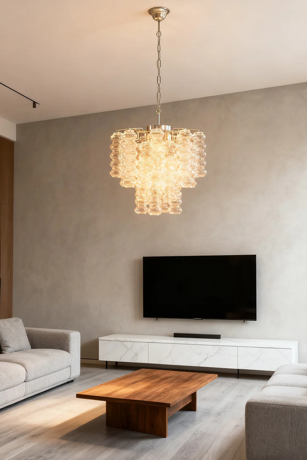 Art Ripple Glass Tube Chandelier - Image 5