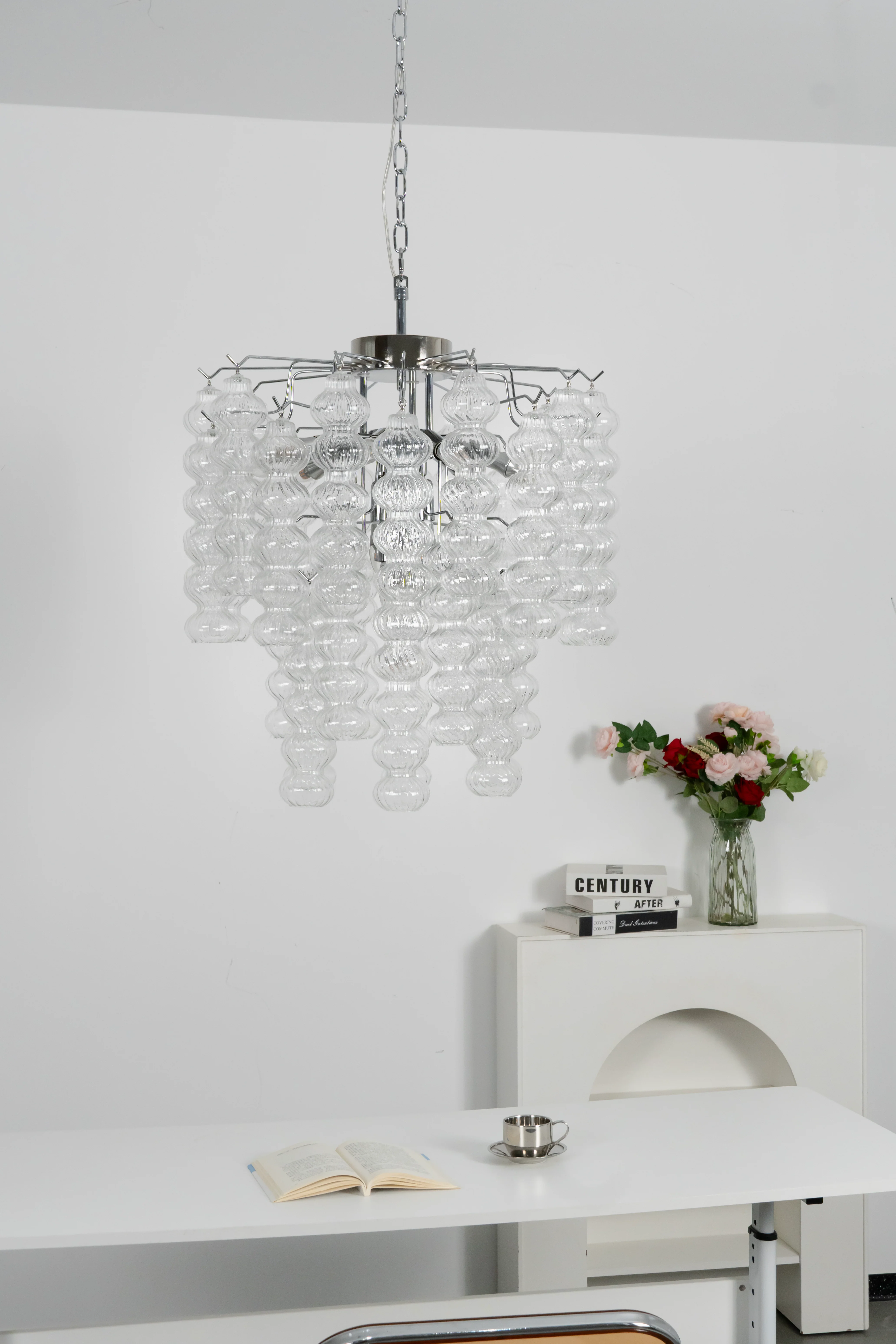 Art Ripple Glass Tube Chandelier - Image 7