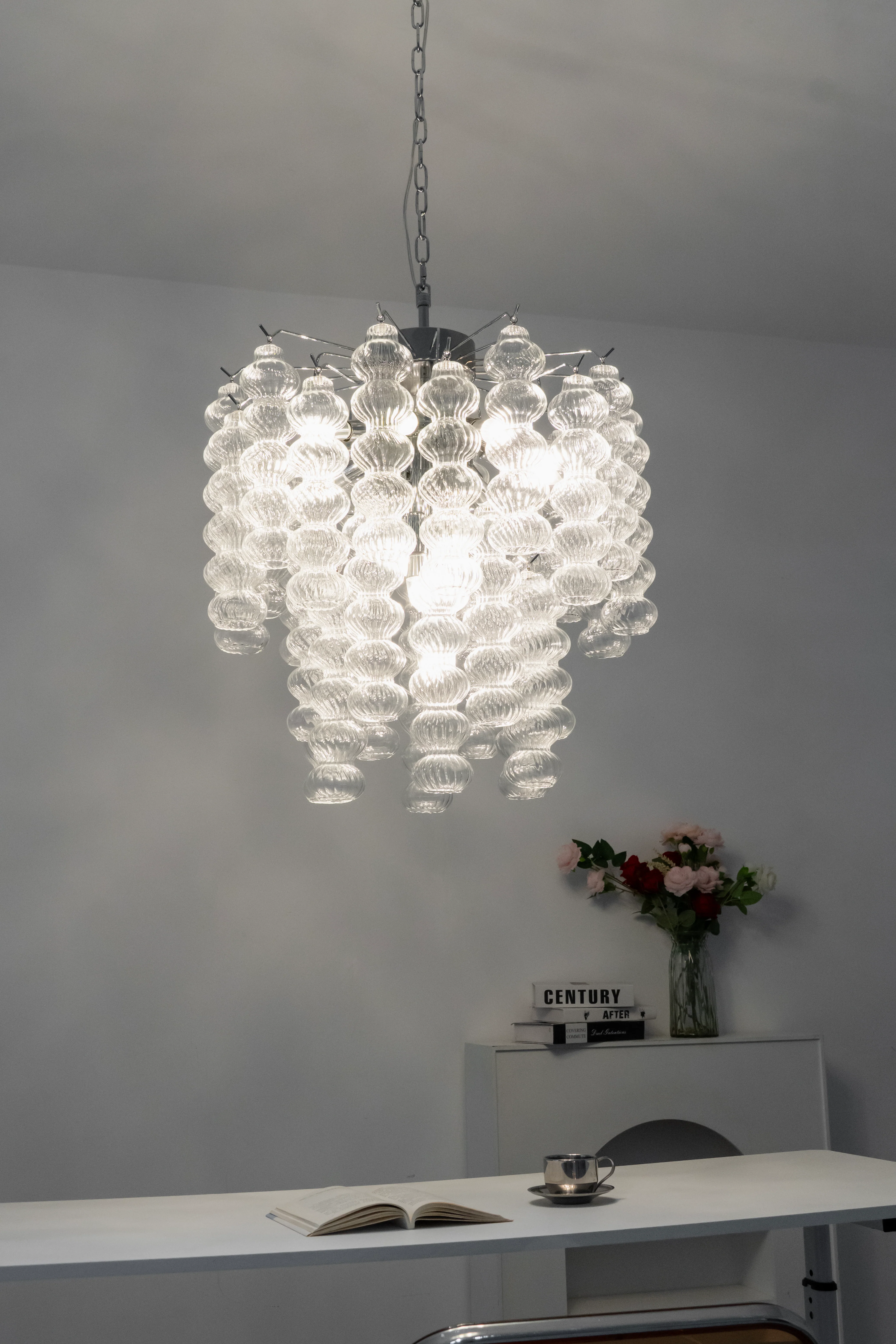 Art Ripple Glass Tube Chandelier - Image 8