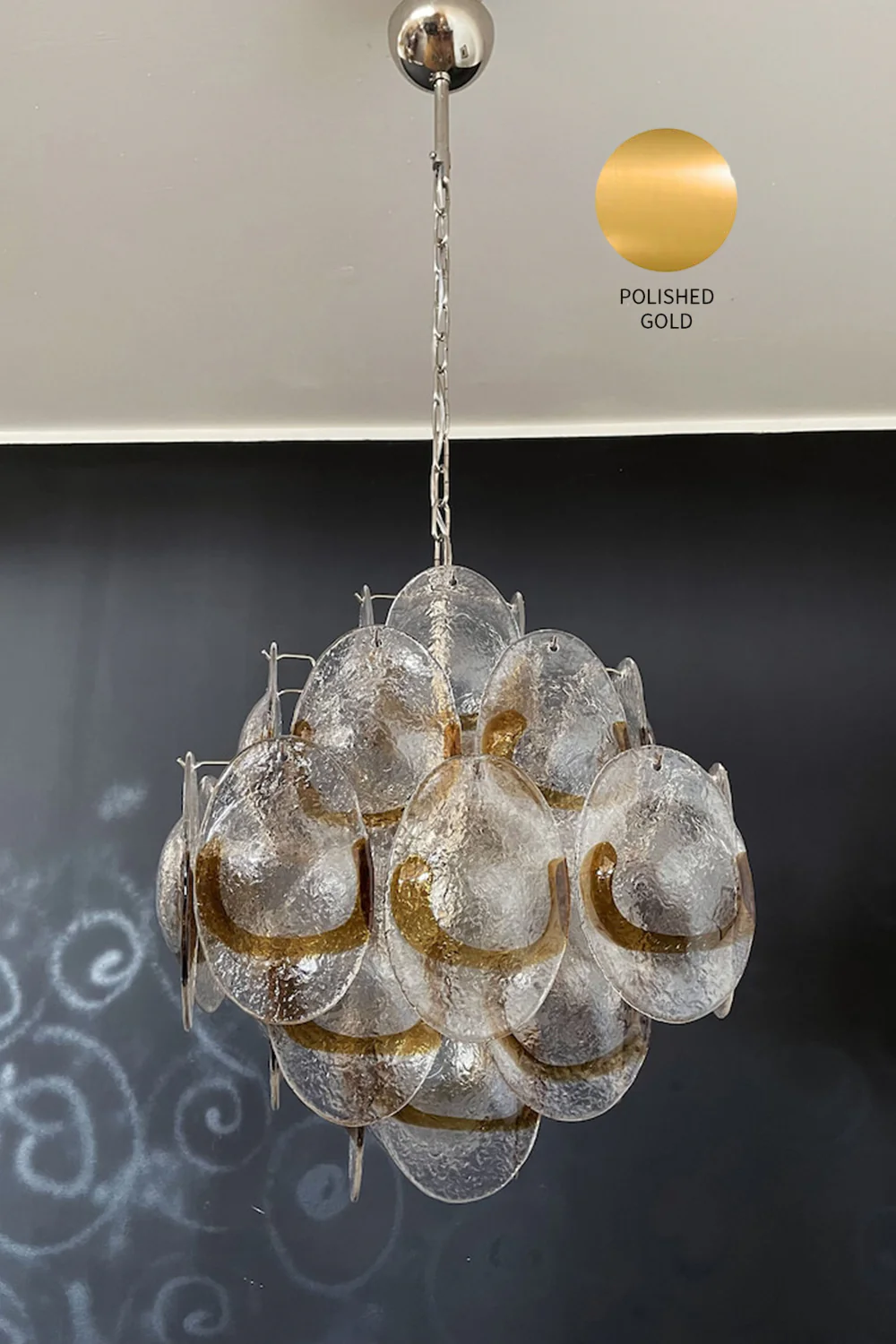 Art Shell-Shaped Glass Chandelier - Image 25