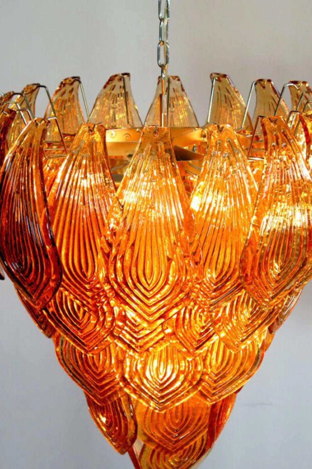 Art Style Amber Felci Glass Chandelier - Image 16