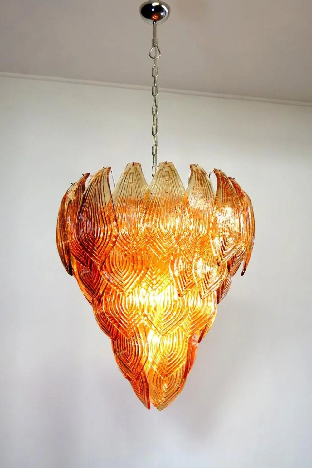 Art Style Amber Felci Glass Chandelier - Image 2