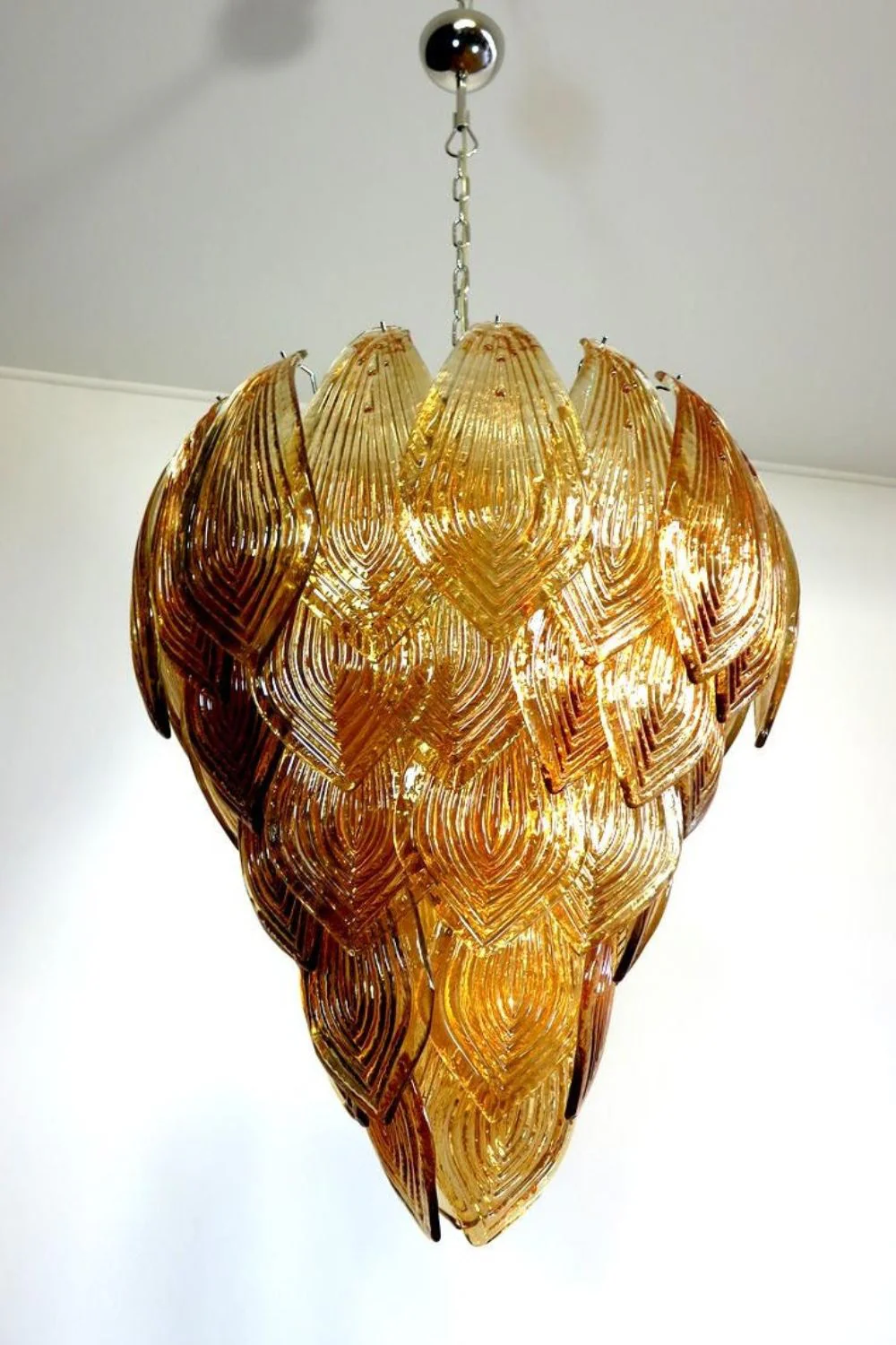 Art Style Amber Felci Glass Chandelier - Image 5