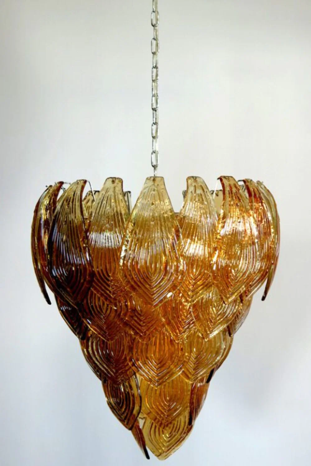 Art Style Amber Felci Glass Chandelier - Image 6