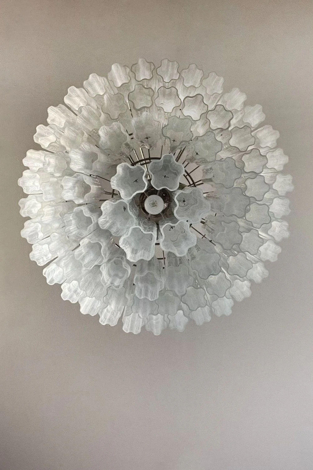 Art White Glass Tube Chandelier – 78 Pieces - Image 14